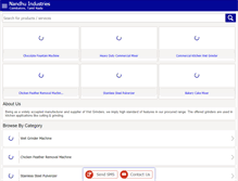Tablet Screenshot of nandhuindustries.com